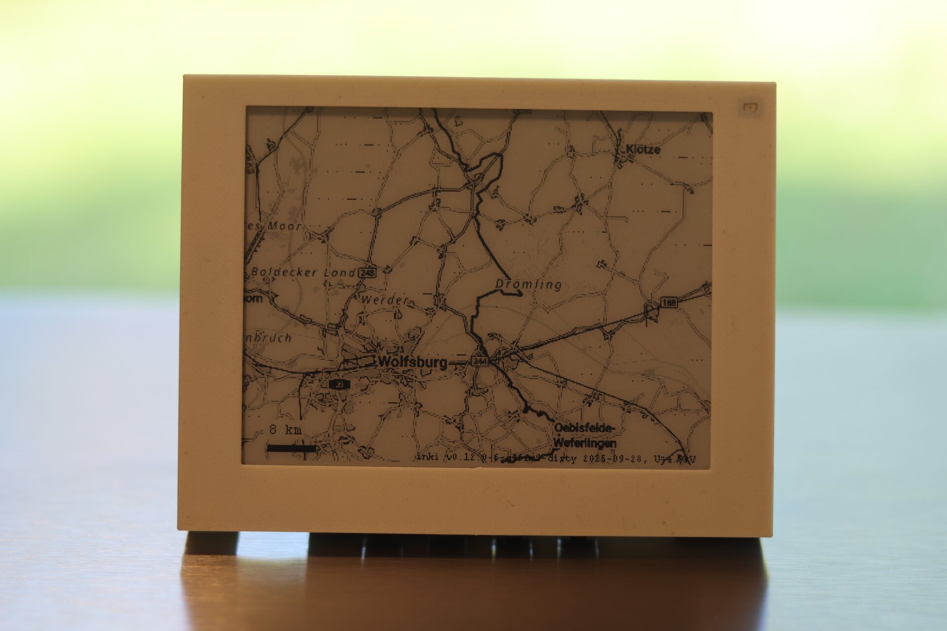 Weather map display